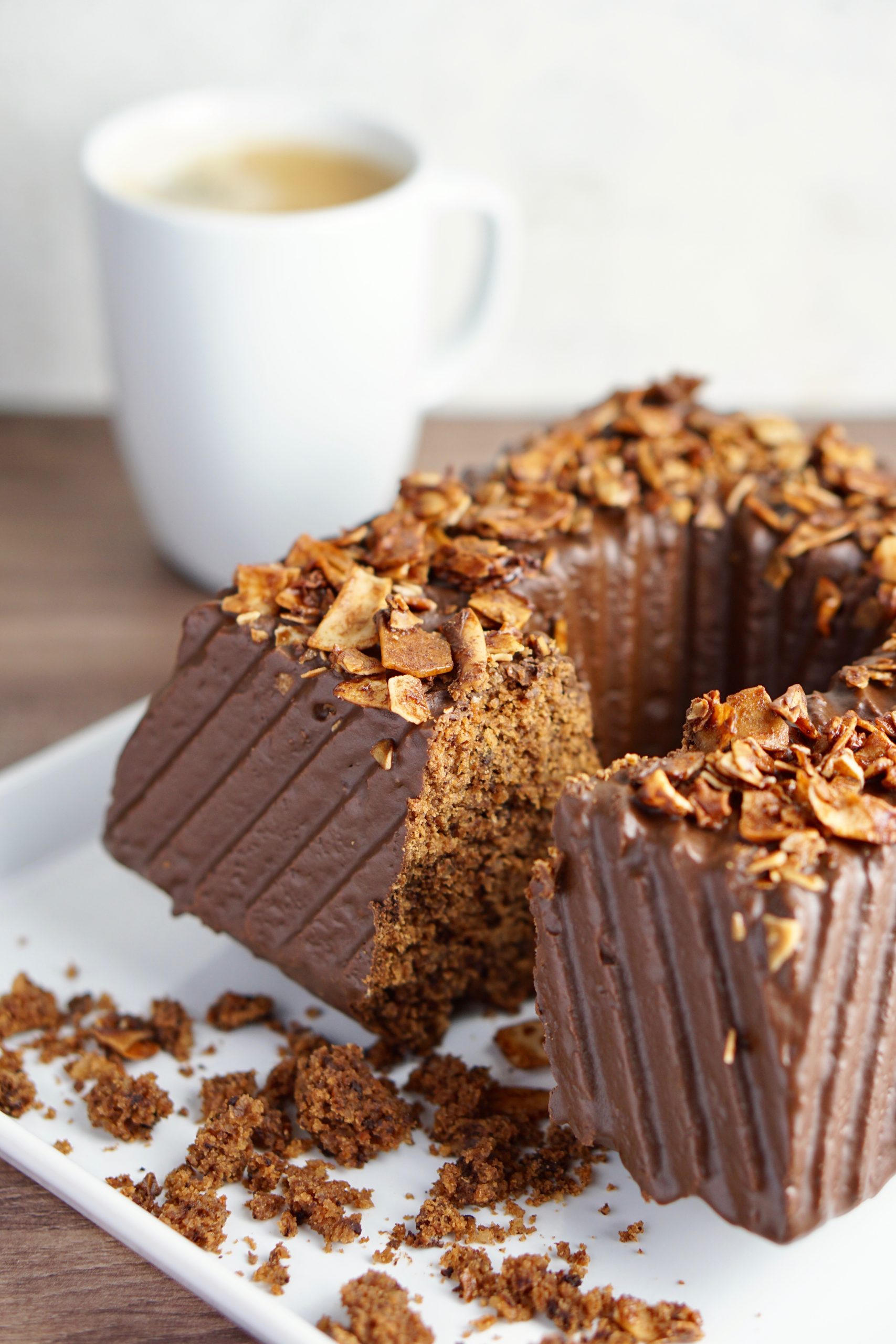 saftiger veganer Schokoladenkuchen, einfach und schnell