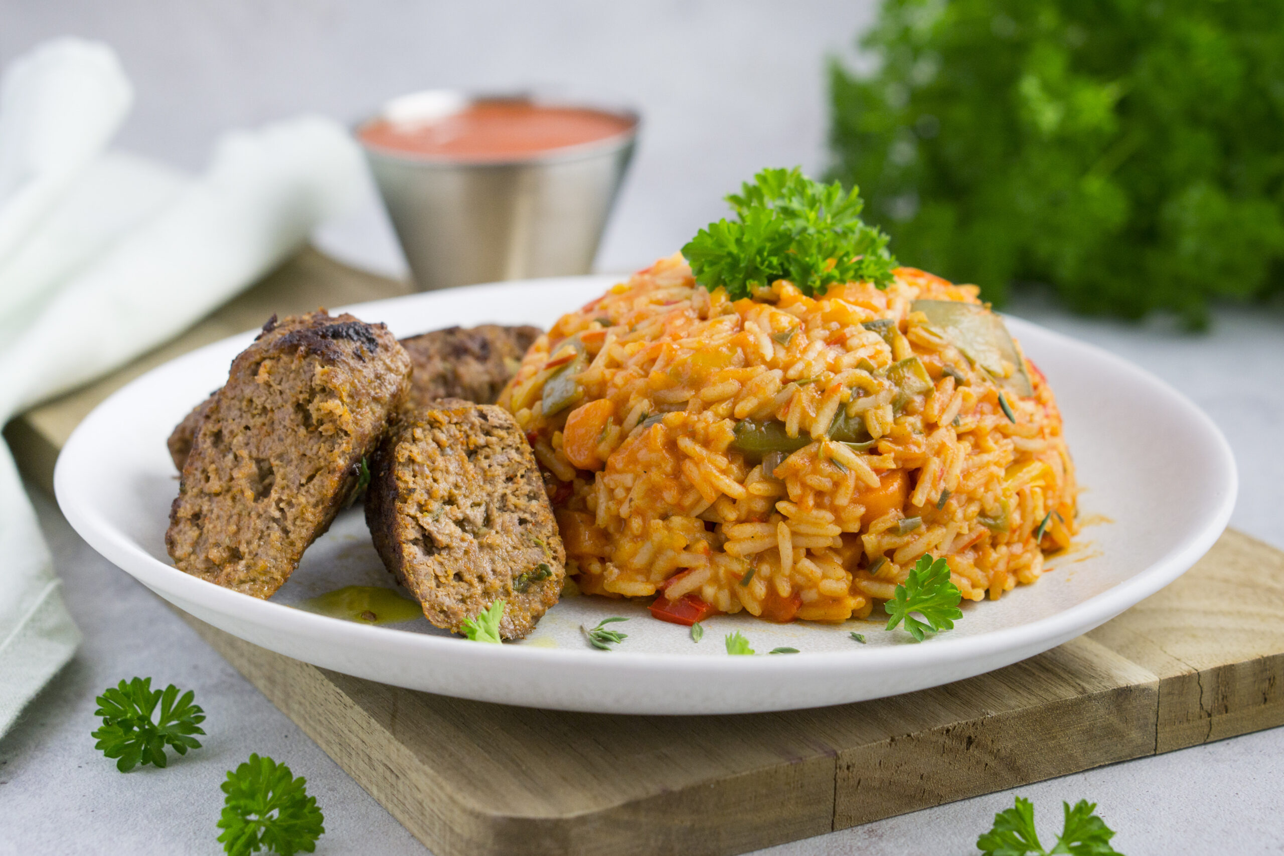 One Pot Djuvec Reis mit Cepapcici und Basic Paprika, Eat Tolerant