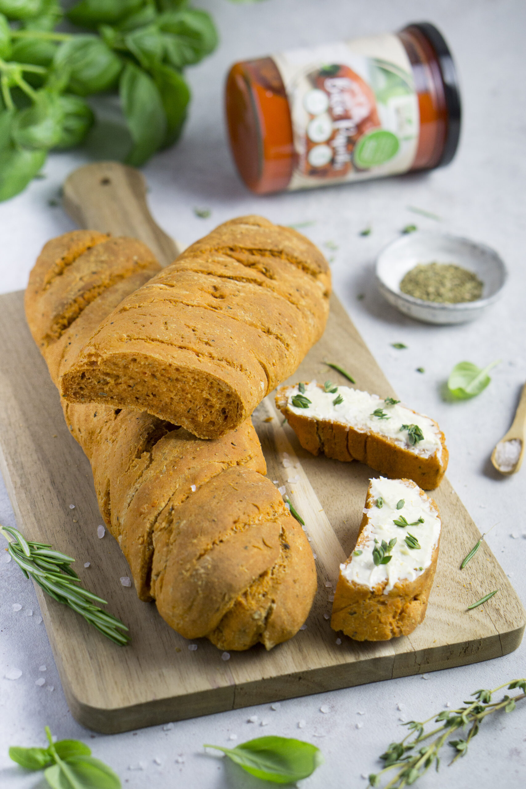 Glutenfreies und histaminarmes Paprika Brot Eat Tolerant